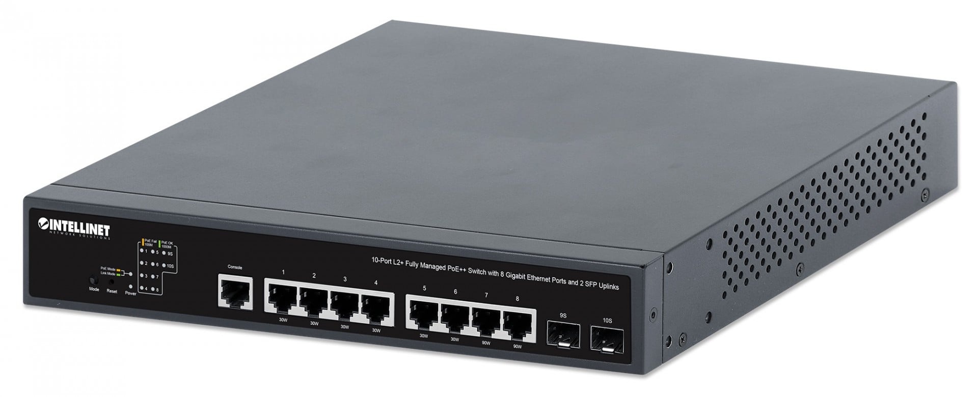 INTELLINET Intellinet 562003 switch di rete Gestito L2+/L3 Gigabit Ethernet (10/100/1000) Supporto Power over Ethernet (PoE) 1U Nero - RETI | TecnoCARE.net Sabaudia, Latina, Terracina, San Felice Circeo e Pontinia