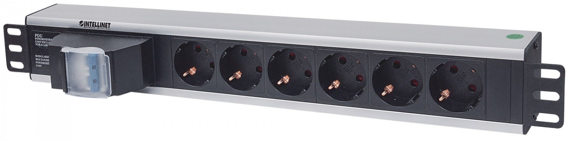 INTELLINET Intellinet 711432 unità di distribuzione dell'energia (PDU) 6 presa(e) AC 1.5U Nero, Grigio - BATTERIE E ALIMENTATORI | TecnoCARE.net Sabaudia, Latina, Terracina, San Felice Circeo e Pontinia