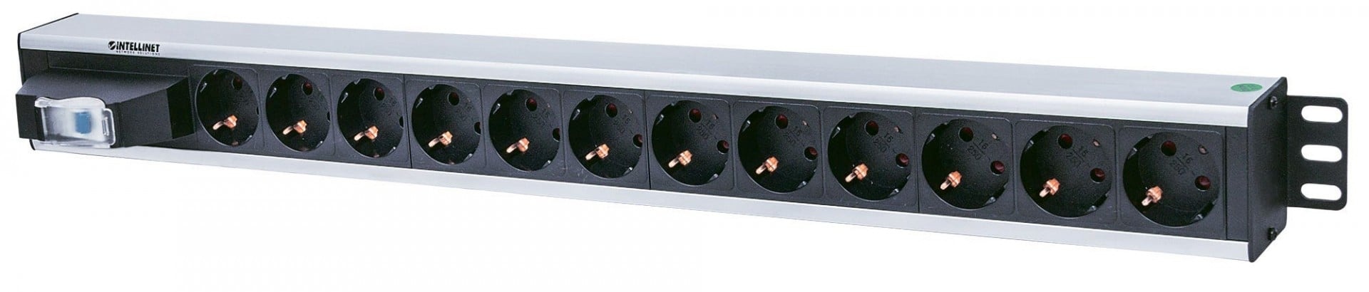 INTELLINET Intellinet 711449 unità di distribuzione dell'energia (PDU) 12 presa(e) AC Nero, Grigio - BATTERIE E ALIMENTATORI | TecnoCARE.net Sabaudia, Latina, Terracina, San Felice Circeo e Pontinia