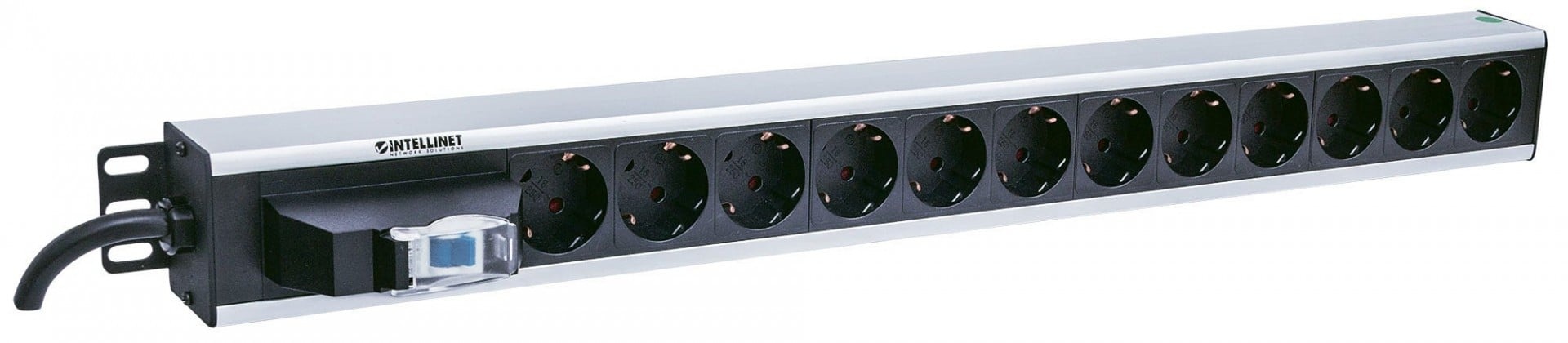 INTELLINET Intellinet 711449 unità di distribuzione dell'energia (PDU) 12 presa(e) AC Nero, Grigio - BATTERIE E ALIMENTATORI | TecnoCARE.net Sabaudia, Latina, Terracina, San Felice Circeo e Pontinia