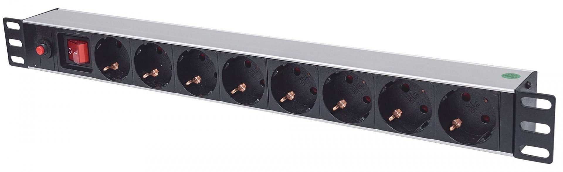 INTELLINET Intellinet 713986 unità di distribuzione dell'energia (PDU) 8 presa(e) AC 1U Alluminio, Nero - BATTERIE E ALIMENTATORI | TecnoCARE.net Sabaudia, Latina, Terracina, San Felice Circeo e Pontinia