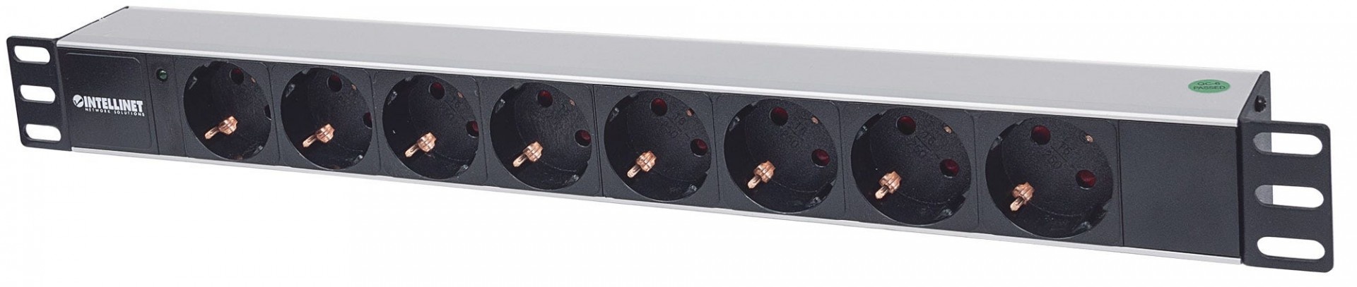 INTELLINET Intellinet 714037 unità di distribuzione dell'energia (PDU) 8 presa(e) AC 1U Alluminio, Nero - BATTERIE E ALIMENTATORI | TecnoCARE.net Sabaudia, Latina, Terracina, San Felice Circeo e Pontinia
