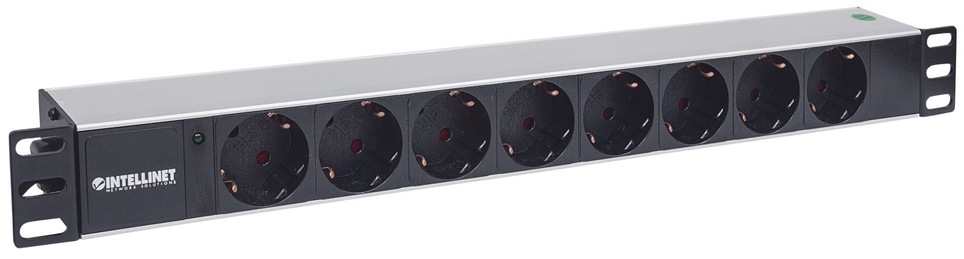 INTELLINET Intellinet 714037 unità di distribuzione dell'energia (PDU) 8 presa(e) AC 1U Alluminio, Nero - BATTERIE E ALIMENTATORI | TecnoCARE.net Sabaudia, Latina, Terracina, San Felice Circeo e Pontinia