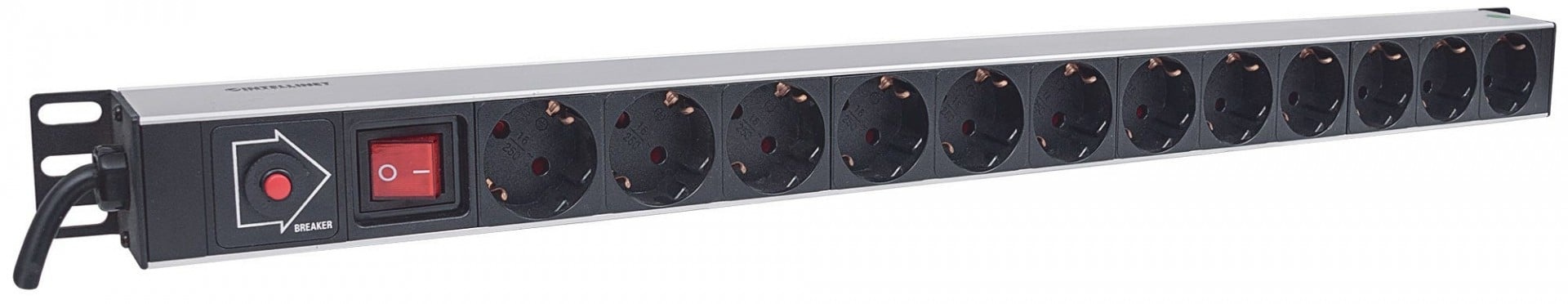 INTELLINET Intellinet 714044 unità di distribuzione dell'energia (PDU) 12 presa(e) AC 1U Nero - BATTERIE E ALIMENTATORI | TecnoCARE.net Sabaudia, Latina, Terracina, San Felice Circeo e Pontinia