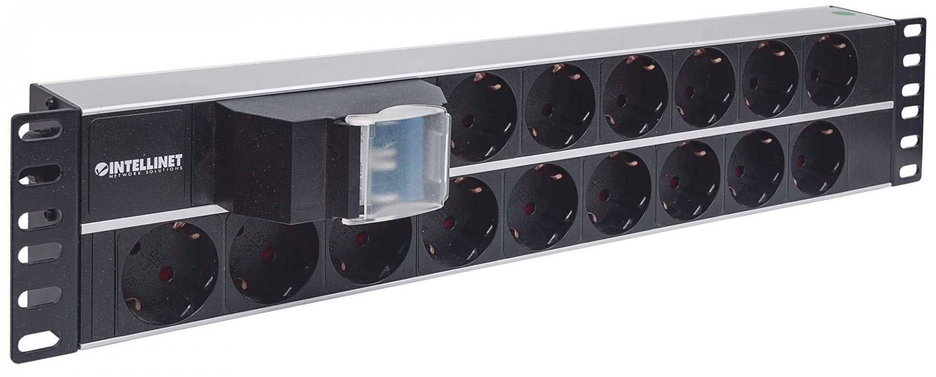 INTELLINET Intellinet 714051 unità di distribuzione dell'energia (PDU) 15 presa(e) AC 2U Alluminio, Nero - BATTERIE E ALIMENTATORI | TecnoCARE.net Sabaudia, Latina, Terracina, San Felice Circeo e Pontinia