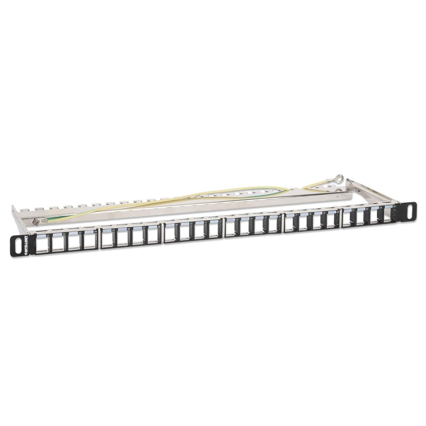INTELLINET Intellinet 721011 Pannello patch 24P Keyst 0,5U - DISPOSITIVI E ACCESSORI DI CABLAGGIO | TecnoCARE.net Sabaudia, Latina, Terracina, San Felice Circeo e Pontinia