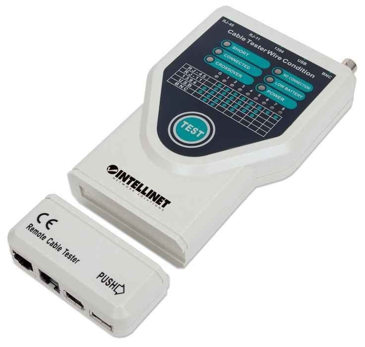 INTELLINET Intellinet 5-in-1 Tester per cavi UTP/STP Grigio - RETI | TecnoCARE.net Sabaudia, Latina, Terracina, San Felice Circeo e Pontinia