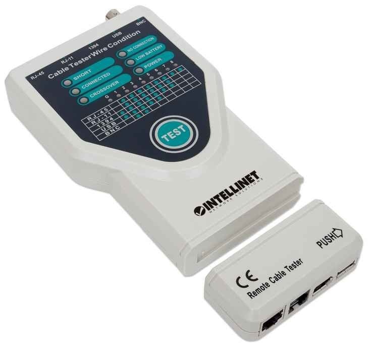 INTELLINET Intellinet 5-in-1 Tester per cavi UTP/STP Grigio - RETI | TecnoCARE.net Sabaudia, Latina, Terracina, San Felice Circeo e Pontinia