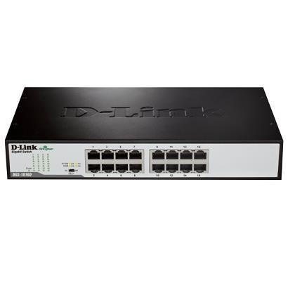 D-LINK D-Link DGS-1016D switch di rete Non gestito Gigabit Ethernet (10/100/1000) 1U Nero, Argento - RETI | TecnoCARE.net Sabaudia, Latina, Terracina, San Felice Circeo e Pontinia