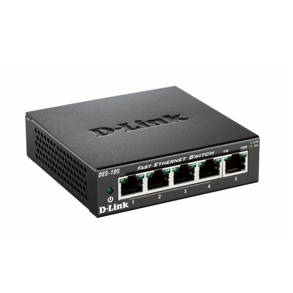 D-LINK D-Link DES-105 Nero - RETI | TecnoCARE.net Sabaudia, Latina, Terracina, San Felice Circeo e Pontinia
