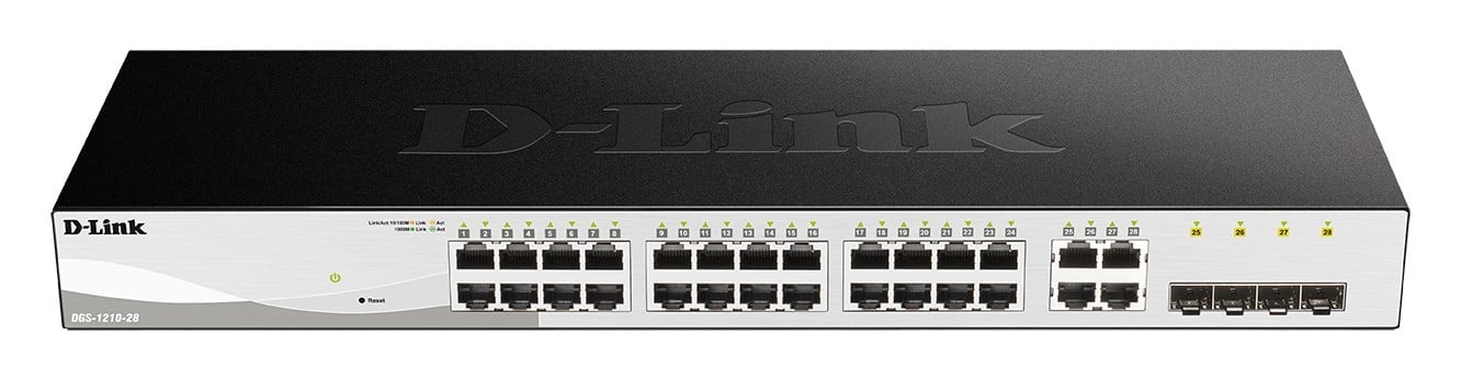 D-LINK D-Link DGS-1210-28 switch di rete Gestito L2/L2+ 1U Nero - RETI | TecnoCARE.net Sabaudia, Latina, Terracina, San Felice Circeo e Pontinia