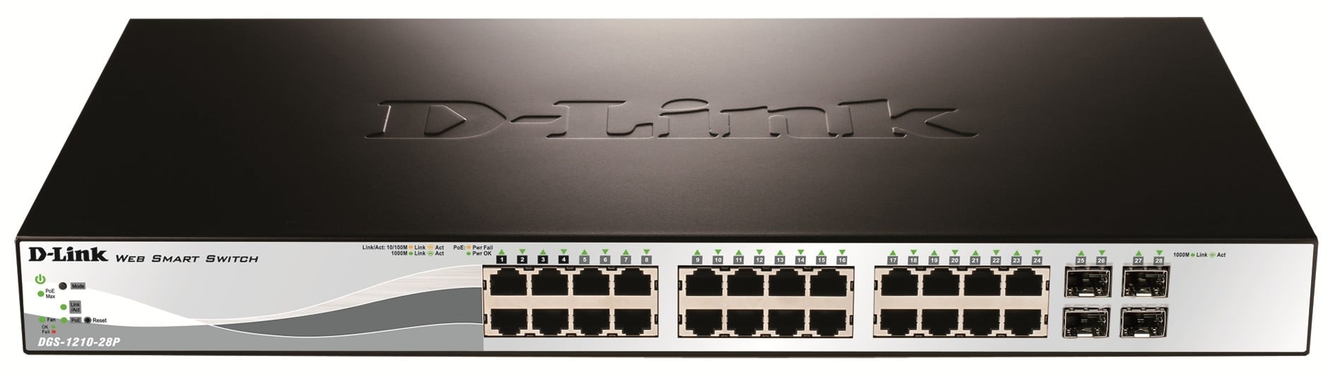 D-LINK D-Link DGS-1210-28P switch di rete Gestito L2 Supporto Power over Ethernet (PoE) 1U - RETI | TecnoCARE.net Sabaudia, Latina, Terracina, San Felice Circeo e Pontinia
