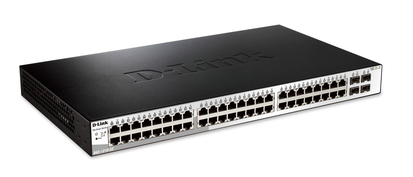 D-LINK D-LINK DGS-1210-52/E 52Port L2 Gigabit Smart Managed Switch - RETI | TecnoCARE.net Sabaudia, Latina, Terracina, San Felice Circeo e Pontinia