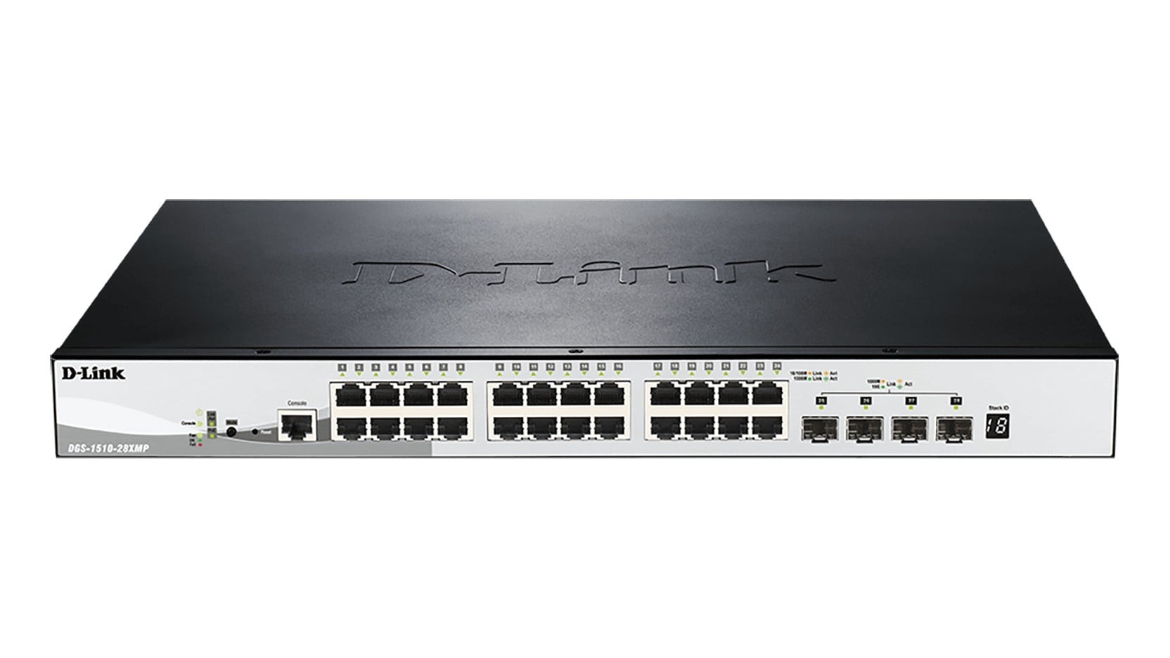 D-LINK D-Link DGS-1510-28XMP switch di rete Gestito L2/L3 Gigabit Ethernet (10/100/1000) Supporto Power over Ethernet (PoE) Nero, Grigio - RETI | TecnoCARE.net Sabaudia, Latina, Terracina, San Felice Circeo e Pontinia