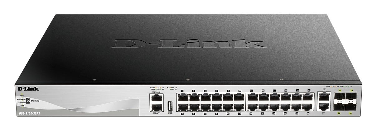 D-LINK D-Link DGS-3130-30PS/E switch di rete Gestito L3 Gigabit Ethernet (10/100/1000) Supporto Power over Ethernet (PoE) Grigio - RETI | TecnoCARE.net Sabaudia, Latina, Terracina, San Felice Circeo e Pontinia