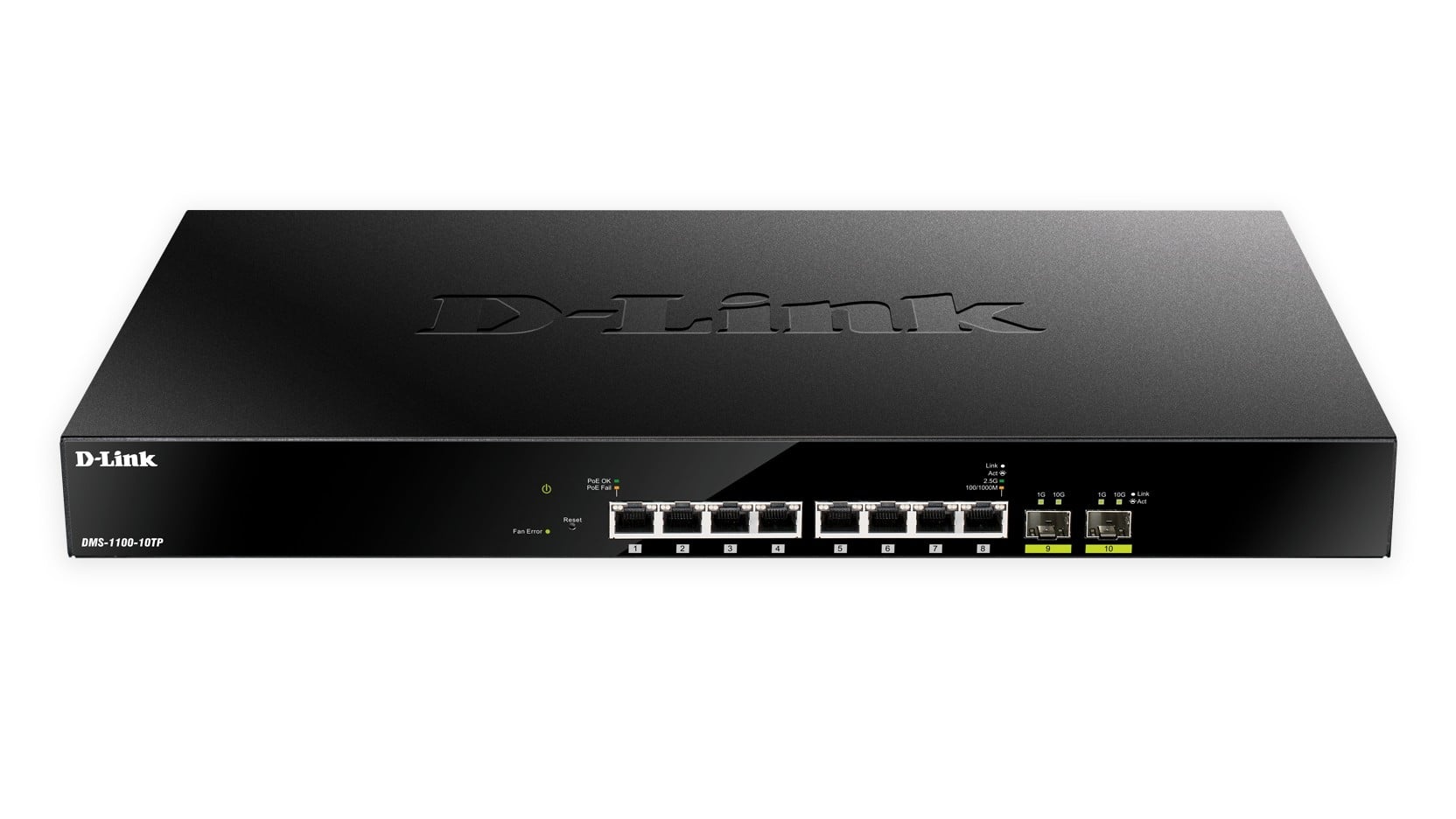 D-LINK D-Link DMS-1100-10TP switch di rete Gestito L2 2.5G Ethernet (100/1000/2500) Supporto Power over Ethernet (PoE) 1U Nero - RETI | TecnoCARE.net Sabaudia, Latina, Terracina, San Felice Circeo e Pontinia