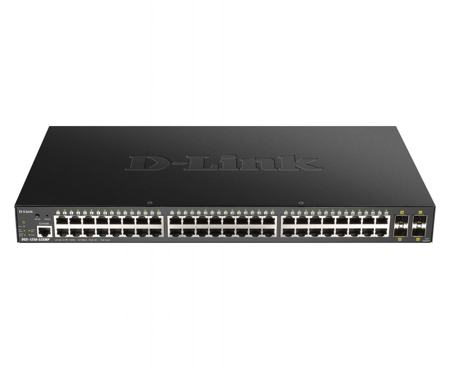 D-LINK D-Link DGS-1250-52XMP switch di rete Gestito L3 Nessuno Supporto Power over Ethernet (PoE) Nero - RETI | TecnoCARE.net Sabaudia, Latina, Terracina, San Felice Circeo e Pontinia