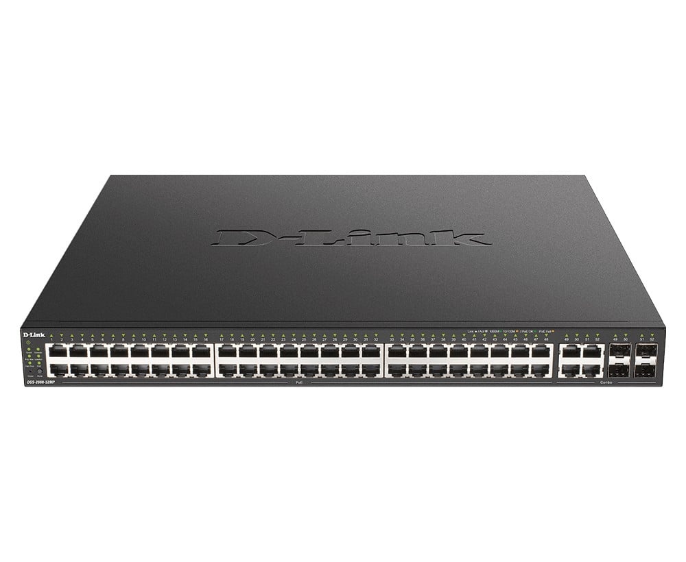 D-LINK D-Link DGS-2000-52MP switch di rete Gestito L2/L3 Gigabit Ethernet (10/100/1000) Supporto Power over Ethernet (PoE) 1U Nero - RETI | TecnoCARE.net Sabaudia, Latina, Terracina, San Felice Circeo e Pontinia
