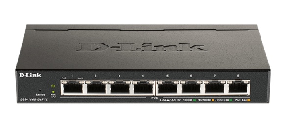 D-LINK D-Link DGS-1100-08PV2 switch di rete Gestito L2/L3 Gigabit Ethernet (10/100/1000) Supporto Power over Ethernet (PoE) Nero - RETI | TecnoCARE.net Sabaudia, Latina, Terracina, San Felice Circeo e Pontinia