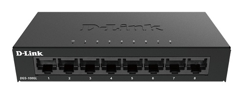 D-LINK D-Link DGS-108GL Non gestito Gigabit Ethernet (10/100/1000) Nero - RETI | TecnoCARE.net Sabaudia, Latina, Terracina, San Felice Circeo e Pontinia