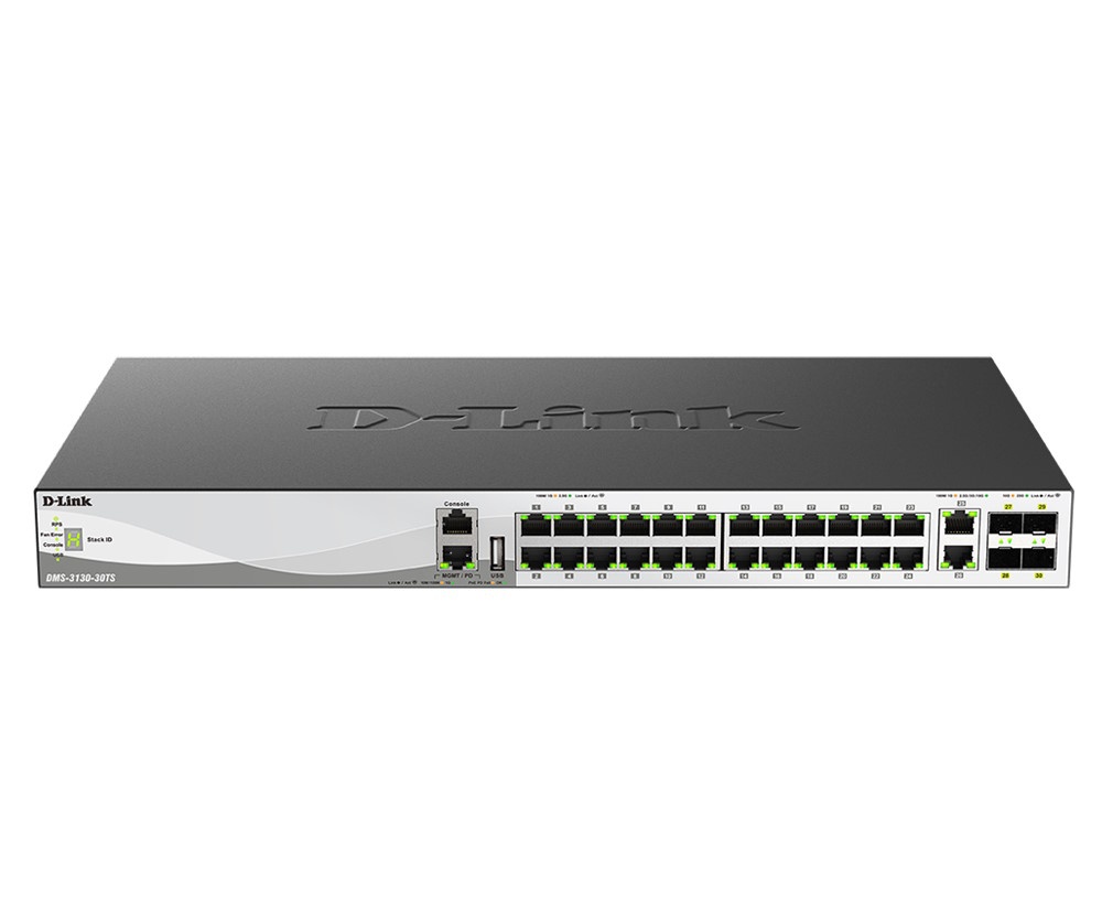 D-LINK D-LINK SWITCH 30 PORTE L3 STACKABLE MULTI-GIGABIT MANAGED SWITCH - SWITCH E HUB | TecnoCARE.net Sabaudia, Latina, Terracina, San Felice Circeo e Pontinia