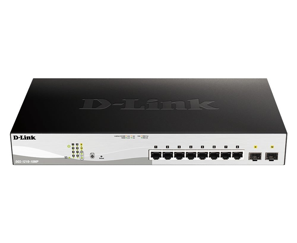 D-LINK D-Link DGS-1210-10MP/E 10Port L2 PoE+ Smart Managed - RETI | TecnoCARE.net Sabaudia, Latina, Terracina, San Felice Circeo e Pontinia