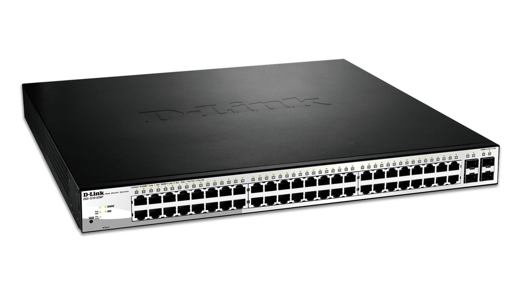 D-LINK D-Link DGS-1210-52MP/E 52-PORT LAYER2 GIGABIT SWITCH 48X POE SMART MANAGED - RETI | TecnoCARE.net Sabaudia, Latina, Terracina, San Felice Circeo e Pontinia