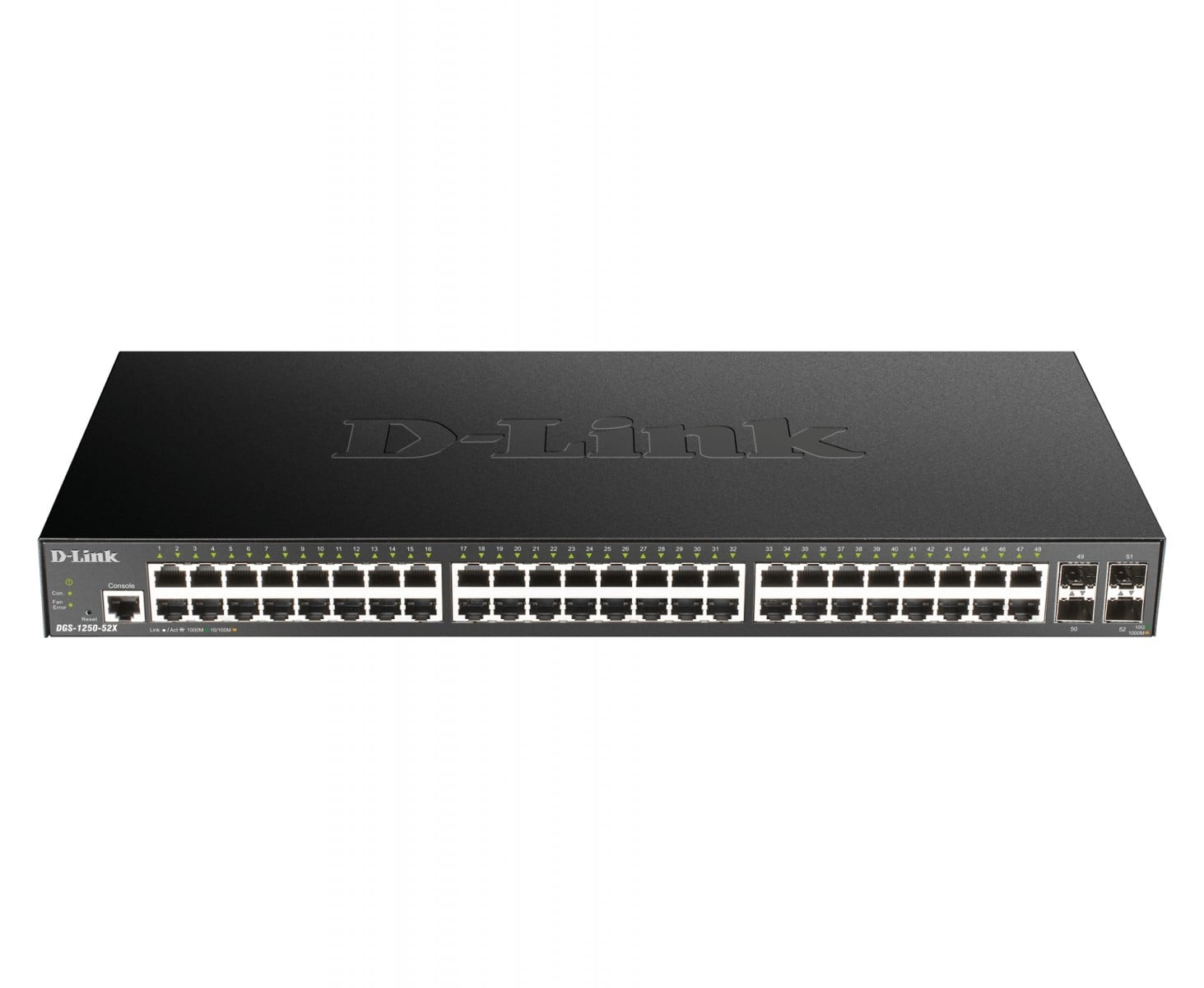 D-LINK D-Link DGS-1250-52X switch di rete Gestito L3 Gigabit Ethernet (10/100/1000) Nero - RETI | TecnoCARE.net Sabaudia, Latina, Terracina, San Felice Circeo e Pontinia