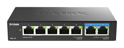 D-LINK D-Link DMS-107/E switch di rete Non gestito Gigabit Ethernet (10/100/1000) Nero - RETI | TecnoCARE.net Sabaudia, Latina, Terracina, San Felice Circeo e Pontinia