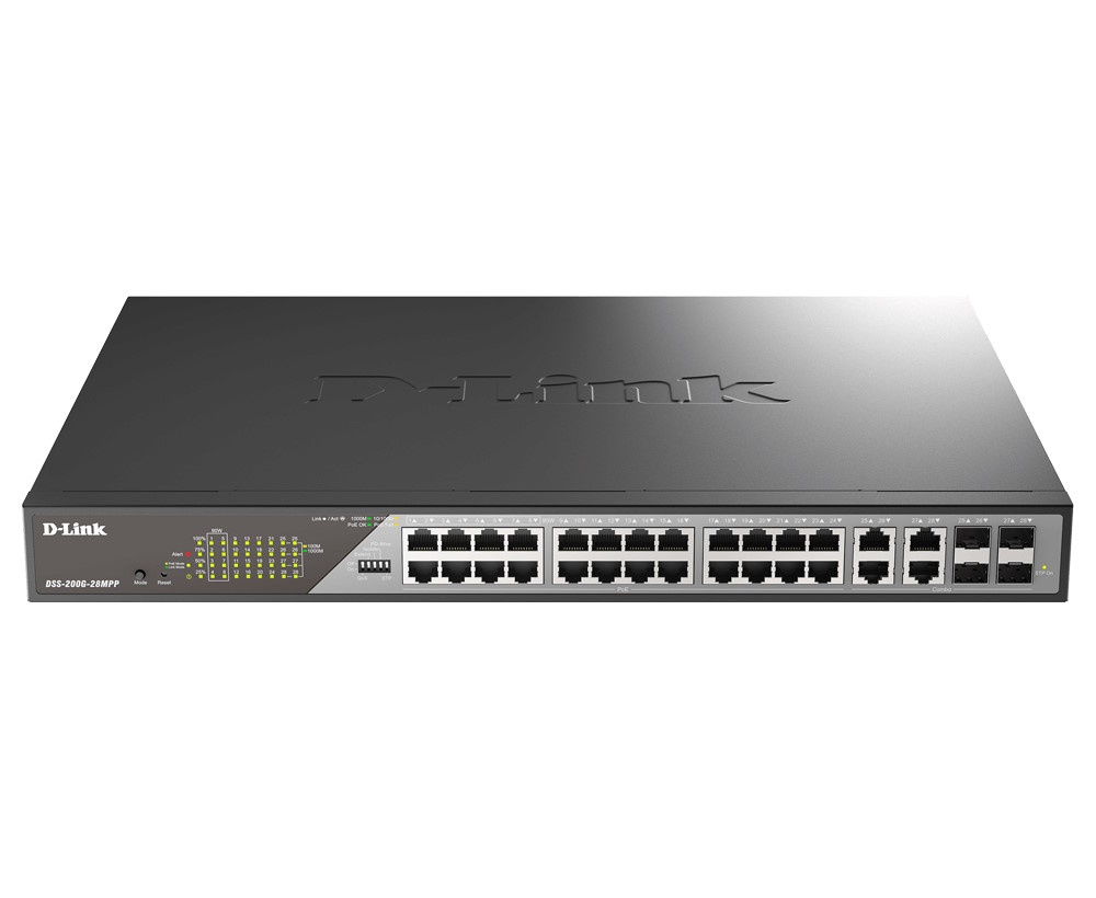 D-LINK D-LINK SWITCH 28 PORTE, GIGABIT ETHERNET, POE++, RJ45/SFP - SWITCH E HUB | TecnoCARE.net Sabaudia, Latina, Terracina, San Felice Circeo e Pontinia