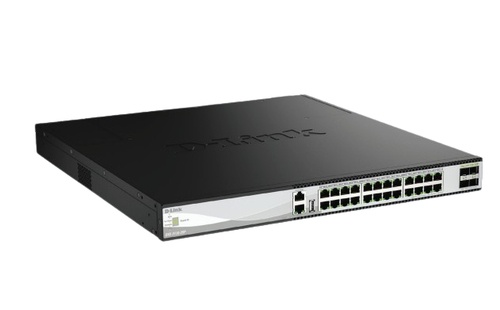 D-LINK D-LINK SWTICH DXS-3130-28P, GESTITO, L3, 10G ETHERNET (100/1000/10000), SUPPORTO POWER OVER ETHERNET - SWITCH E HUB | TecnoCARE.net Sabaudia, Latina, Terracina, San Felice Circeo e Pontinia