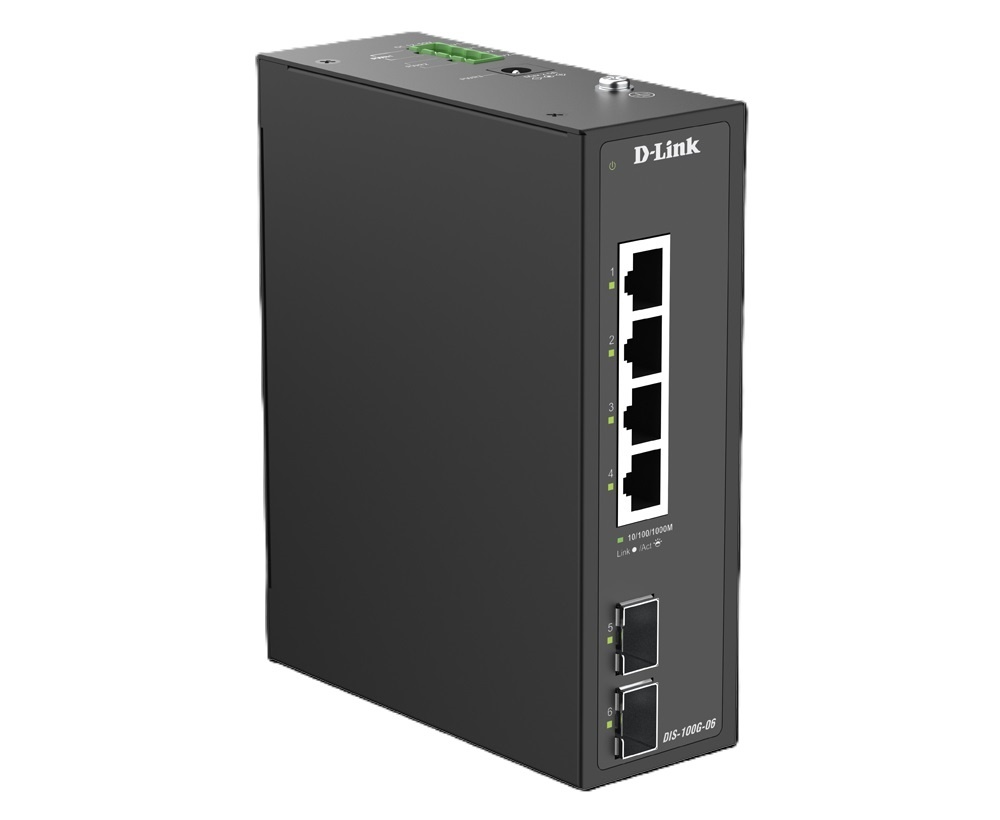D-LINK D-LINK SWITCH 6-PORT GIGABIT INDUSTRIAL UNMANAGED WITH 2 X SFP PORTS - SWITCH E HUB | TecnoCARE.net Sabaudia, Latina, Terracina, San Felice Circeo e Pontinia