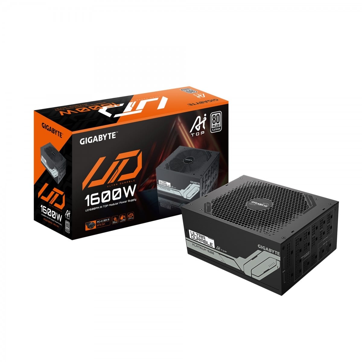 GIGABYTE GIGABYTE UD1600PM PG5 AI TOP alimentatore per computer 1600 W 20+4 pin ATX ATX Nero - BATTERIE E ALIMENTATORI | TecnoCARE.net Sabaudia, Latina, Terracina, San Felice Circeo e Pontinia