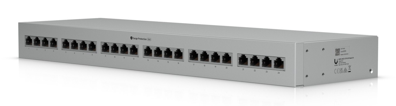 UBIQUITI Ubiquiti UACC-ETH-SP-Panel-24 Protezione da sovratensioni Ethernet (24 porte) - PROTEZIONE CIRCUITI | TecnoCARE.net Sabaudia, Latina, Terracina, San Felice Circeo e Pontinia