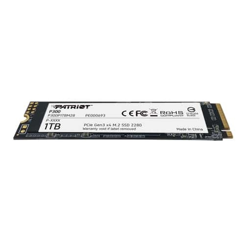 PATRIOT PATRIOT SSD INTERNO P300 1TB M.2 PCIE R/W 2100/1650 GEN 3X4 - SSD INTERNI | TecnoCARE.net Sabaudia, Latina, Terracina, San Felice Circeo e Pontinia