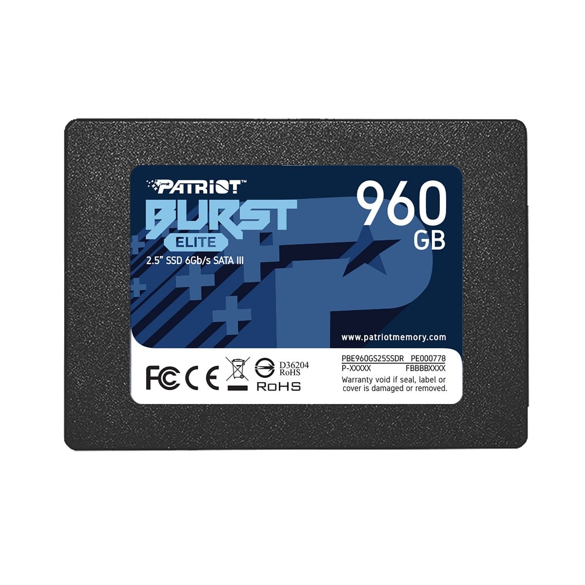 PATRIOT Patriot Memory Burst Elite 960 GB 2.5" Serial ATA III - SUPPORTI PER LA MEMORIZZAZIONE | TecnoCARE.net Sabaudia, Latina, Terracina, San Felice Circeo e Pontinia