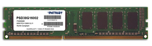 PATRIOT PATRIOT RAM DIMM 8GB DDR3 1600MHZ CL11 - MEMORIE RAM | TecnoCARE.net Sabaudia, Latina, Terracina, San Felice Circeo e Pontinia