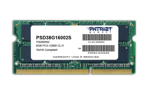 PATRIOT PATRIOT RAM SODIMM 8GB DDR3 1600MHZ - MEMORIE RAM | TecnoCARE.net Sabaudia, Latina, Terracina, San Felice Circeo e Pontinia