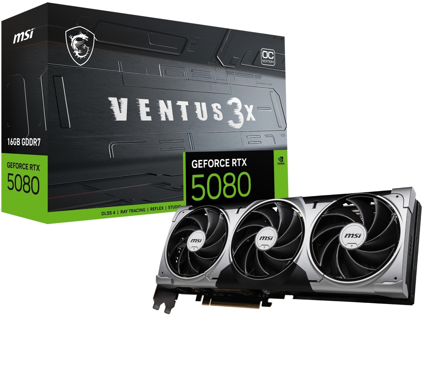 MSI MSI GeForce RTX 5080 Ventus 3X OC 16GB GDDR7 DLSS4 - COMPONENTI | TecnoCARE.net Sabaudia, Latina, Terracina, San Felice Circeo e Pontinia