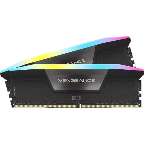 CORSAIR CORSAIR RAM VENGEANCE RGB DDR5 32GB 2X16GB DDR5 7200 PC5-57600 C34 1.45V INTEL XMP MEMORY - BLACK - MEMORIE RAM | TecnoCARE.net Sabaudia, Latina, Terracina, San Felice Circeo e Pontinia