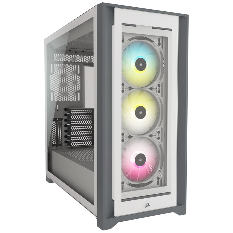 CORSAIR Corsair iCUE 5000X RGB Tempered Glass Smart Case - Bianco con Finestra - CASE | TecnoCARE.net Sabaudia, Latina, Terracina, San Felice Circeo e Pontinia