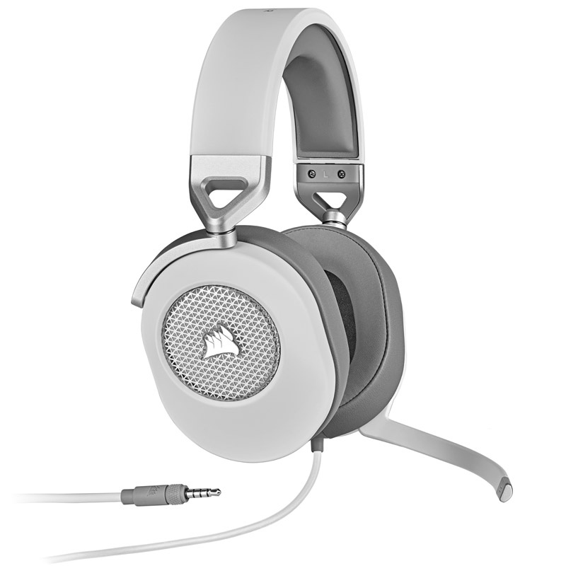 CORSAIR Corsair HS65 Cuffie Gaming Surround con Microfono - Bianco - ACCESSORI GAMING | TecnoCARE.net Sabaudia, Latina, Terracina, San Felice Circeo e Pontinia