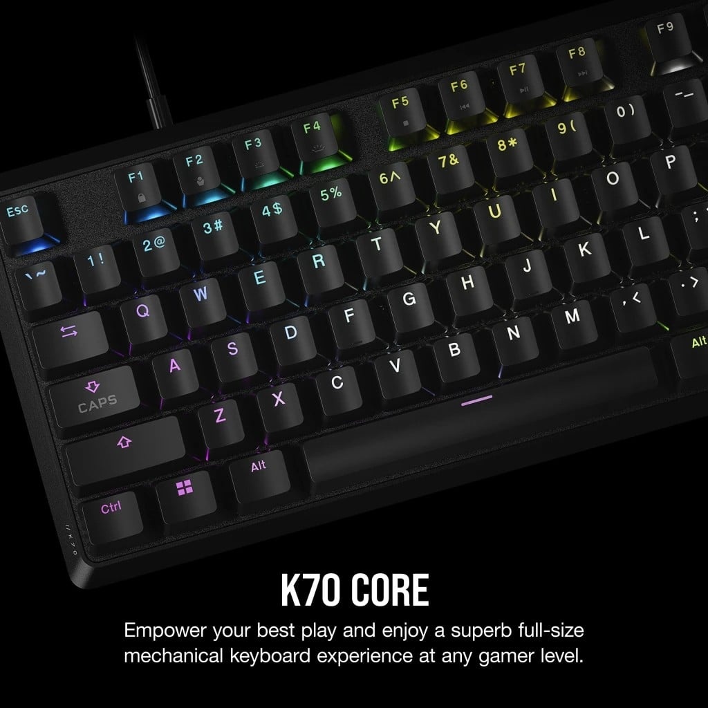CORSAIR Corsair K70 tastiera Gaming USB Nera - TASTIERE E CONTROLLER | TecnoCARE.net Sabaudia, Latina, Terracina, San Felice Circeo e Pontinia