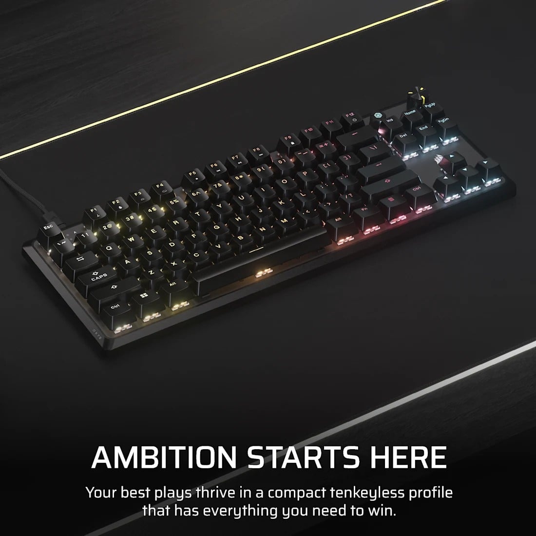 CORSAIR Corsair K70 CORE TKL tastiera Gaming USB Nera - TASTIERE E CONTROLLER | TecnoCARE.net Sabaudia, Latina, Terracina, San Felice Circeo e Pontinia