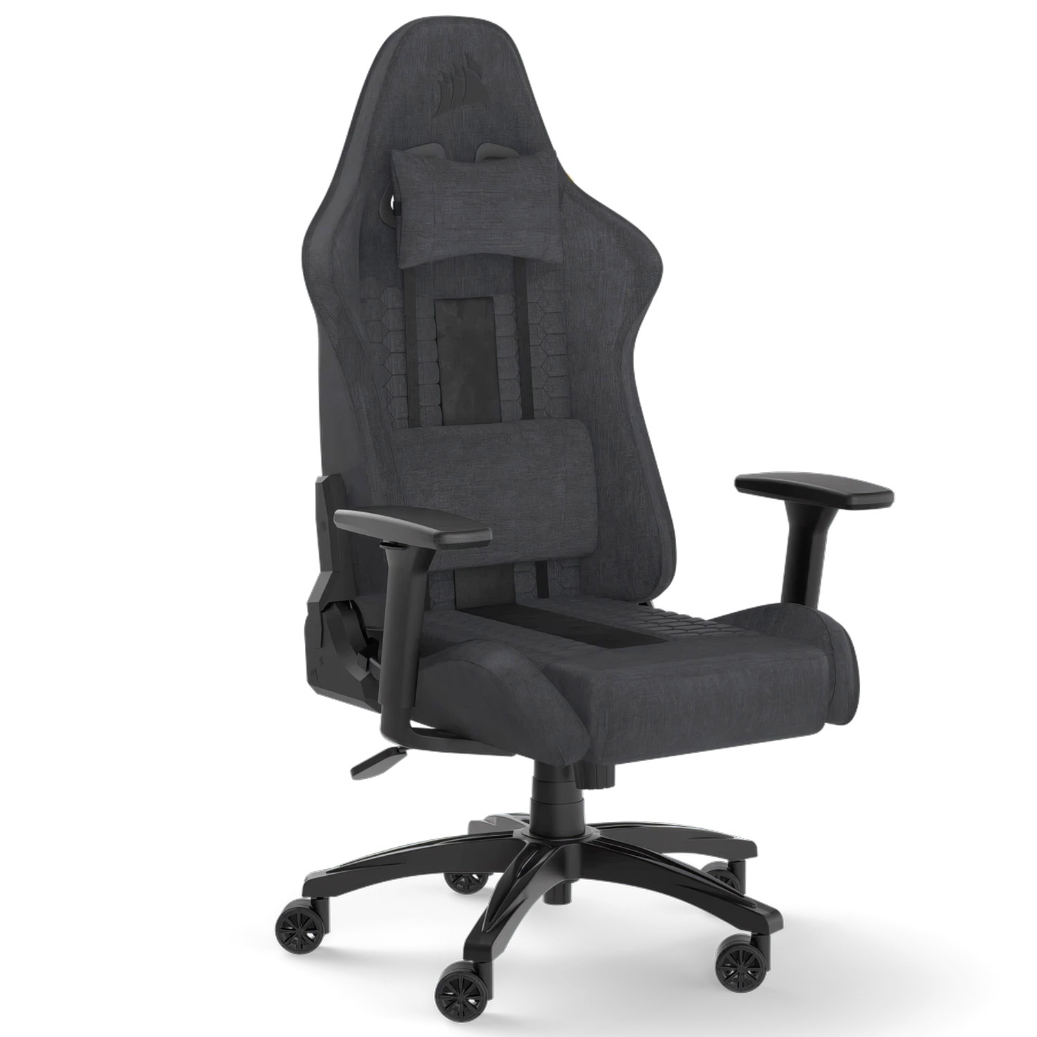 CORSAIR Corsair TC100 RELAXED Gaming Chair - Fabric Black/Black(Cuscino Grigio) - ACCESSORI GAMING | TecnoCARE.net Sabaudia, Latina, Terracina, San Felice Circeo e Pontinia