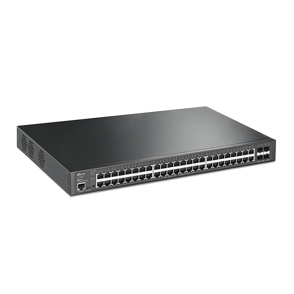 TP-LINK TP-Link JetStream TL-SG3452XP switch di rete Gestito L2+ Gigabit Ethernet (10/100/1000) Supporto Power over Ethernet (PoE) 1U Nero - RETI | TecnoCARE.net Sabaudia, Latina, Terracina, San Felice Circeo e Pontinia
