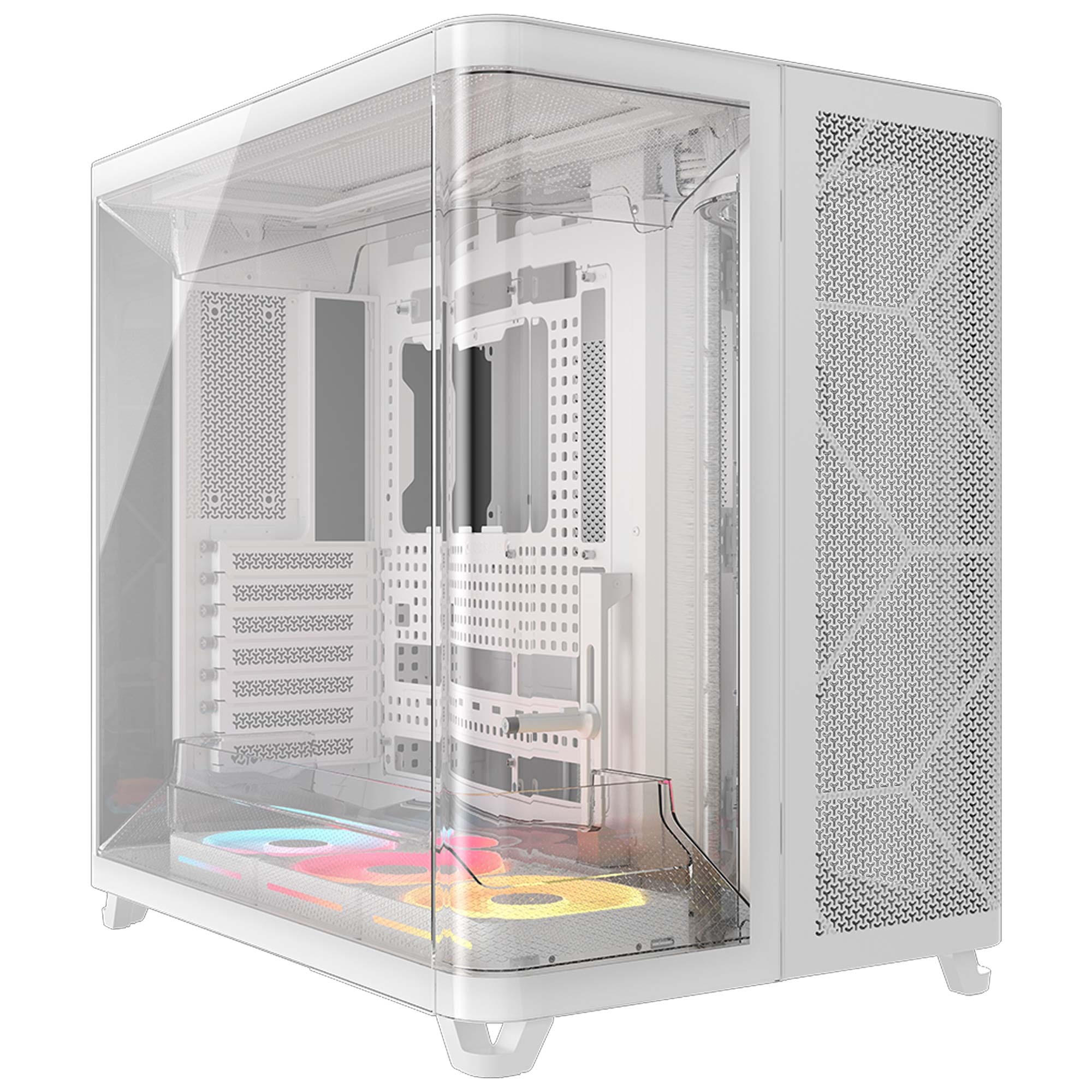 CORSAIR Corsair AIR 5400 LX-R ARGB Tempered Glass, Tripla Camera, Mid-Tower - Bianco - CASE | TecnoCARE.net Sabaudia, Latina, Terracina, San Felice Circeo e Pontinia