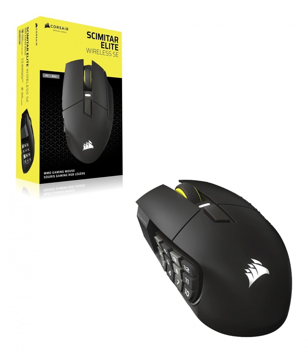 CORSAIR Corsair Scimitar Elite Wireless SE mouse Gaming Destra RF Wireless + Bluetooth Ottica 33000 DPI - TASTIERE E CONTROLLER | TecnoCARE.net Sabaudia, Latina, Terracina, San Felice Circeo e Pontinia
