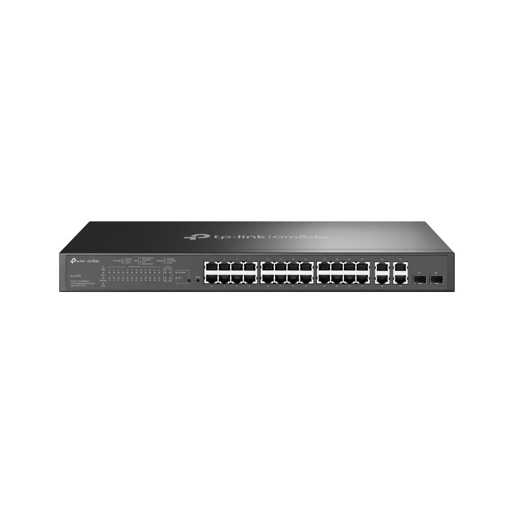 TP-LINK TP-Link SL2428P (TL-SL2428P) JetStream™ 24-Port 10/100 Mbps + 4-Port Gigabit Smart Switch with 24-Port PoE+ - RETI | TecnoCARE.net Sabaudia, Latina, Terracina, San Felice Circeo e Pontinia