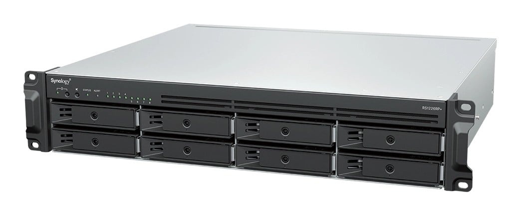 SYNOLOGY Synology RackStation RS1226RP+ server NAS e di archiviazione Armadio (2U) AMD Ryzen V1500B 4 GB DDR4 0 TB Synology DSM Nero - SUPPORTI PER LA MEMORIZZAZIONE | TecnoCARE.net Sabaudia, Latina, Terracina, San Felice Circeo e Pontinia